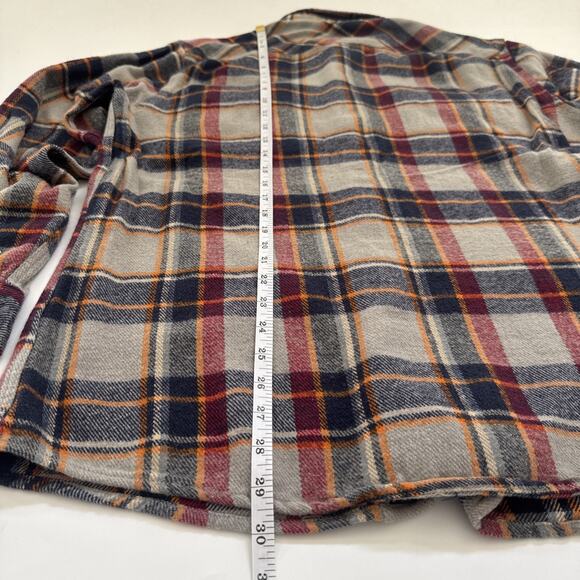 Brixton Men's Plaid Shirt Long Sleeve Button Size XXL Mid Weight Skater 90s Y2K - Picture 6 of 8